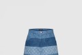 [LOUIS VUITTON-루이비통]스트라이프드 패치워크 데님 쇼츠 1AFQG3