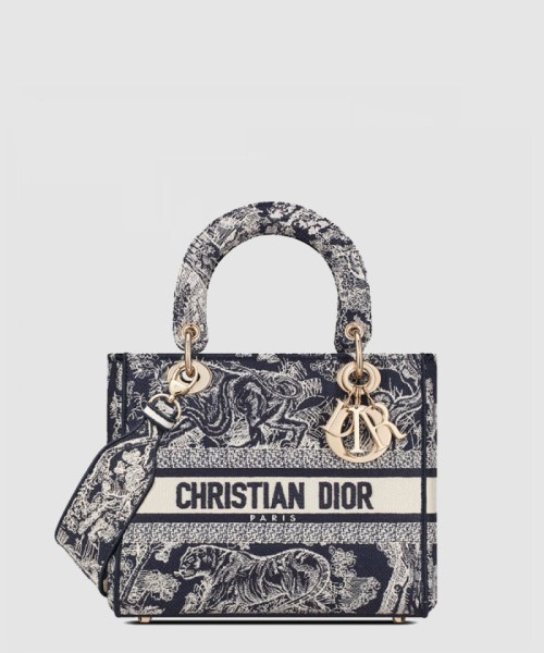 [DIOR-디올]레이디백 램스킨 미듐 M0565