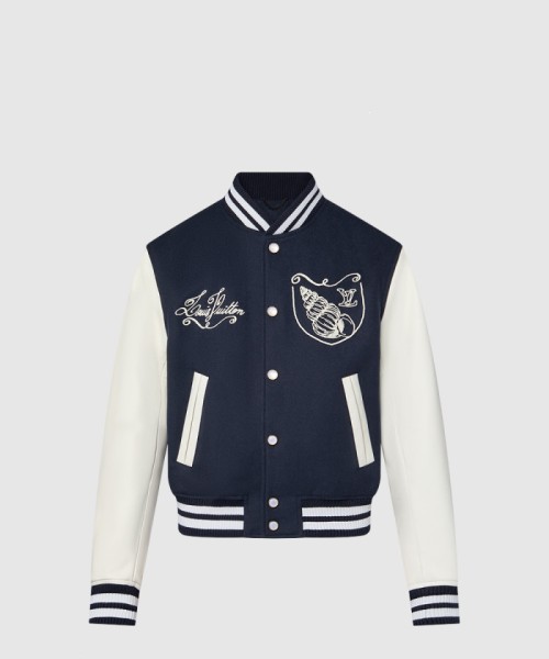 [LOUIS VUITTON-루이비통]카프스킨 바시티 재킷 1AFQMN