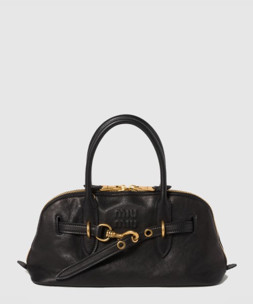 [MIUMIU-미우미우]아방뛰르 나파 가죽 탑 핸들백 5BB168