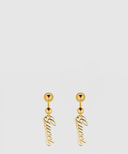 [GUCCI-구찌]스크립트 디테일의 볼 귀걸이 796936