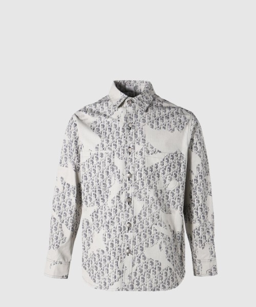 [DIOR-디올]오블리크 카스리 코튼 데님 오버 셔츠 113D5