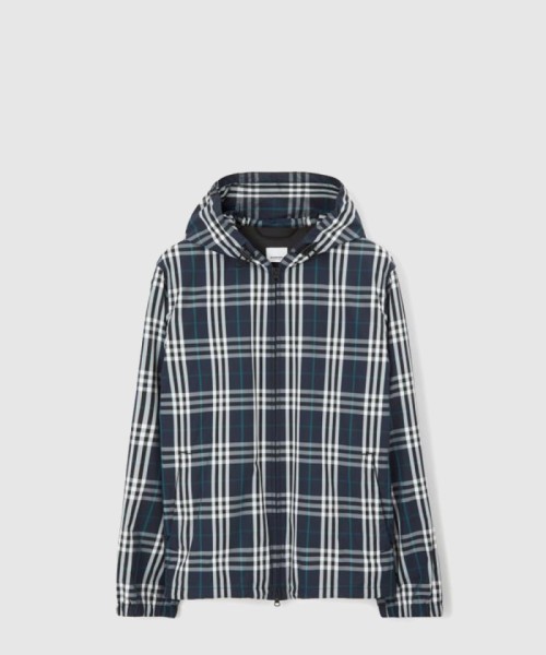 [BURBERRY-버버리]체크 후드 자켓 80708711