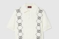 [GUCCI-구찌]인타르시아 코튼 니트 폴로 탑 747086