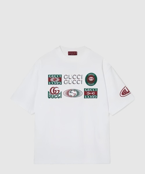 [GUCCI-구찌]코튼 저지 티셔츠 프린트 784361