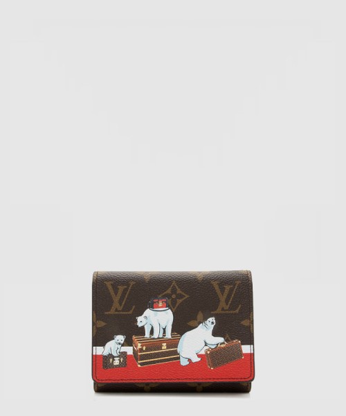 [LOUIS VUITTON-루이비통]모노그램  애니메이션 한정판 북극곰 빅터린 지갑 M62090