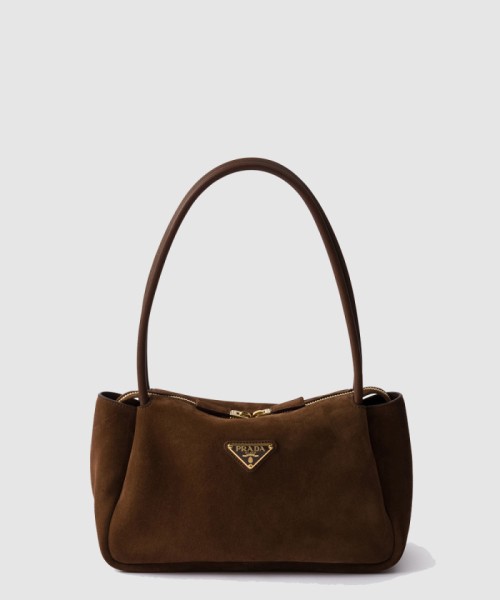 [PRADA-프라다]미디엄 스웨이드 숄더백 1BA444