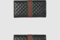 [GUCCI-구찌]GG 마몽 퀼팅 레더메쉬 장지갑 536452