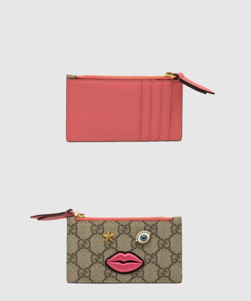 [GUCCI-구찌]GG 슈프림 페이스 모티프 동전 지갑 431400