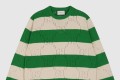 [GUCCI-구찌]스트라이프 투톤 크루넥 코튼 니트 729536