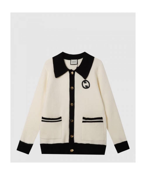 [GUCCI-구찌]로고 니트 코트 743037