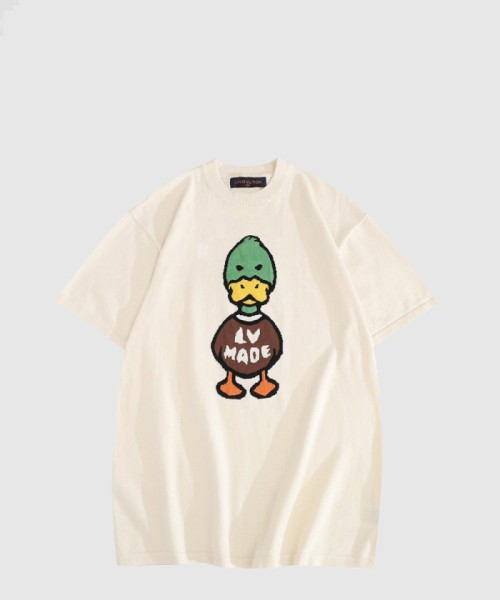 [LOUIS VUITTON-루이비통]프린티드 쇼트 슬리브드 코튼 티셔츠 1A9GOK