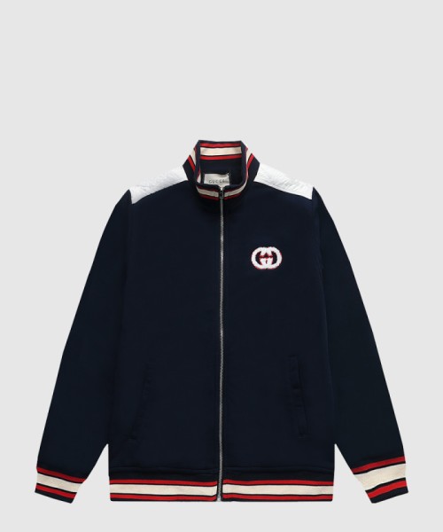 [GUCCI-구찌]코튼 저지 지퍼 자켓 706412