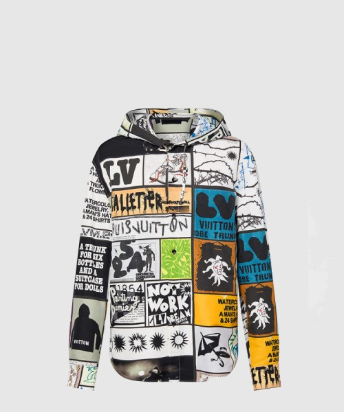 [LOUIS VUITTON-루이비통]후디드 실크 블렌드 오버셔츠 1AFAV7