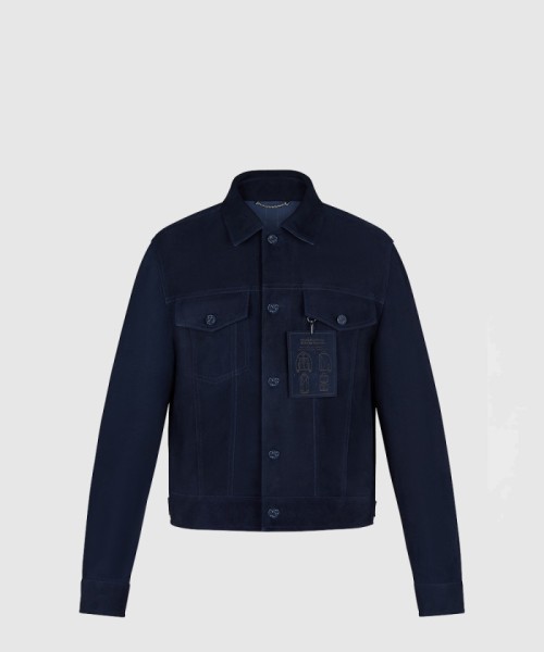 [LOUIS VUITTON-루이비통]스웨이드 데님 재킷 1A8I3A