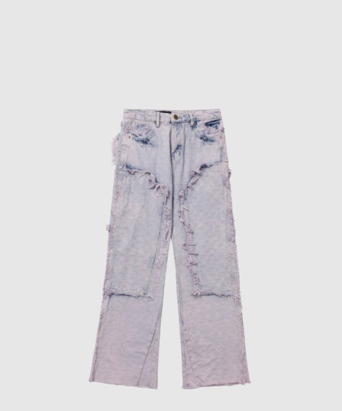 [LOUIS VUITTON-루이비통]와이드 카펜터 트라우저 위드 프린지 1AB4S7