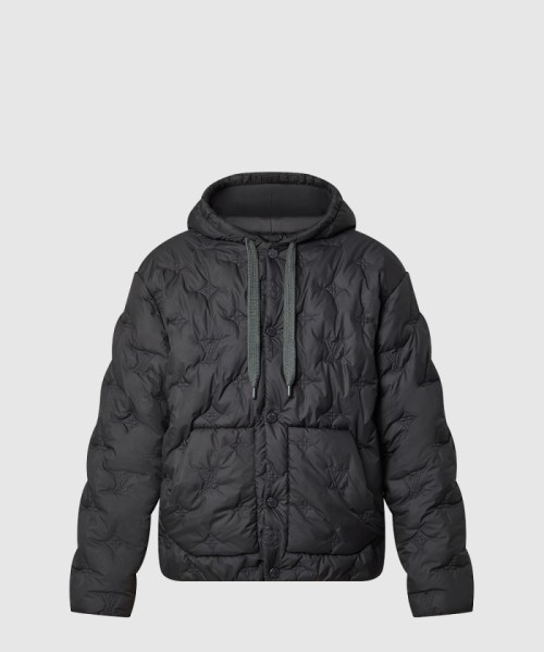 [LOUIS VUITTON-루이비통]모노그램 퀼티드 후디드 블루종 1AB5FP