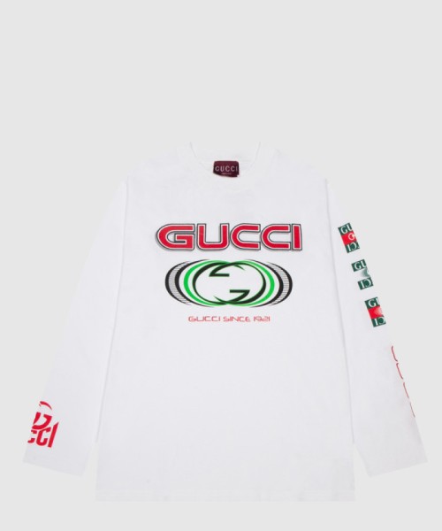 [GUCCI-구찌]프린트 코튼 저지 티셔츠 784364