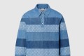 [LOUIS VUITTON-루이비통]패치워크 롱 슬리브드 데님 폴로 셔츠 1AFQBU