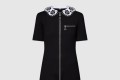 [LOUIS VUITTON-루이비통]브로더리 칼라 집업 니트 드레스 1AGAGO