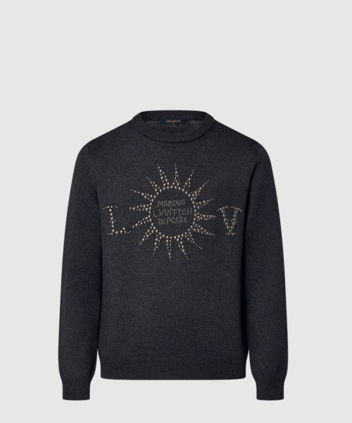 [LOUIS VUITTON-루이비통]엠벨리시드 롱 슬리브드 메리노 울 크루넥 1AFXKO
