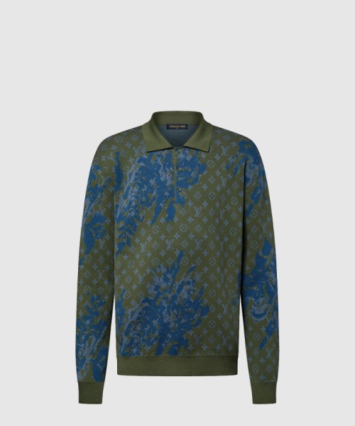 [LOUIS VUITTON-루이비통]모노그램 롱 슬리브드 니티드 폴로 1AFALJ