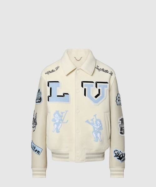 [LOUIS VUITTON-루이비통]멀티 패치 믹스드 레더 바시티 블루종 1AAHHE