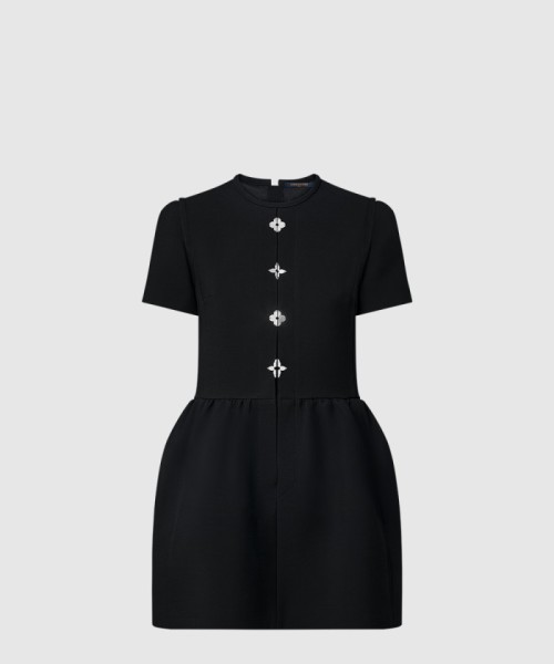 [LOUIS VUITTON-루이비통]모노그램 플라워 액센트 드레스 1AGAIF