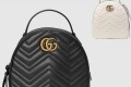 [GUCCI-구찌]GG 마몽 마틀라세 레더 백팩 476671
