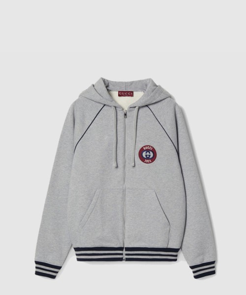 [GUCCI-구찌]아플리케 디테일의 코튼 집업 재킷 798641