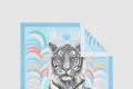 [HERMES-에르메스]Tigre Royal 더블 페이스 스카프 90