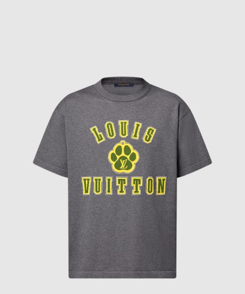 [LOUIS VUITTON-루이비통]엠벨리시드 쇼트 슬리브드 코튼 크루넥 1AGJSB