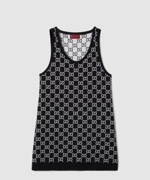 [GUCCI-구찌]GG 울 자카드 미니 드레스 786403