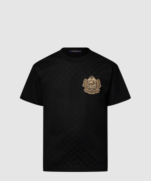 [LOUIS VUITTON-루이비통]시그니처 패치 코튼 티셔츠 1AGJZF