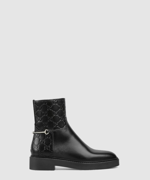 [GUCCI-구찌]슬림 홀스빗 앵클 부츠 811377