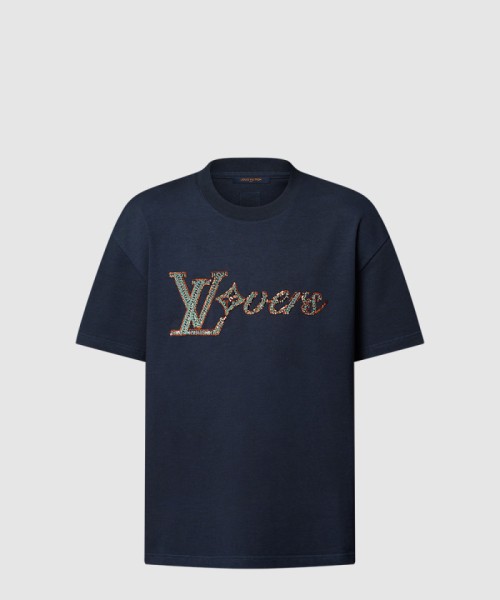 [LOUIS VUITTON-루이비통]러버스 엠벨리시드 쇼트 슬리브드 티셔츠 1AGHXP