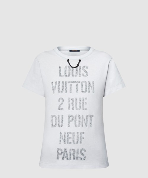 [LOUIS VUITTON-루이비통]스텐실 시그니처 티셔츠 1AGQFA