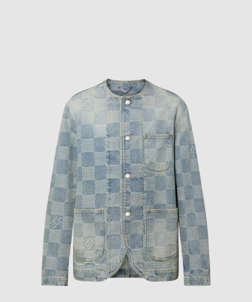 [LOUIS VUITTON-루이비통]다미에 데님 3D 시크 재킷 1AGHUI
