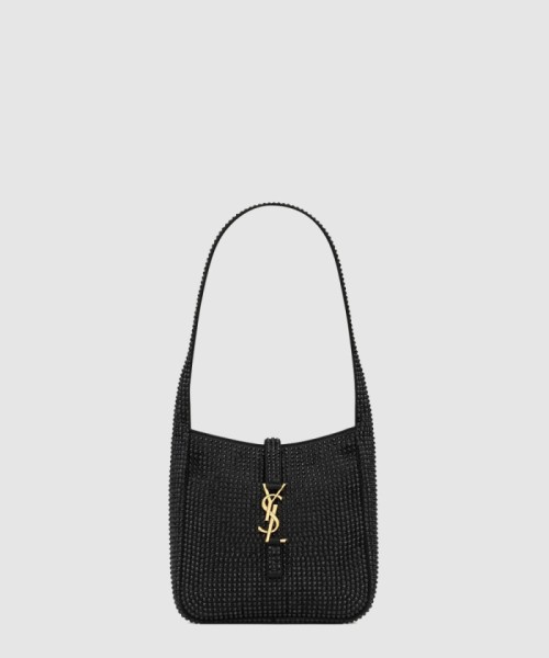 [SAINT LAURENT-생로랑]실크 새틴과 크리스탈 소재의 유연한 LE 5 A 7 베이비백 809464