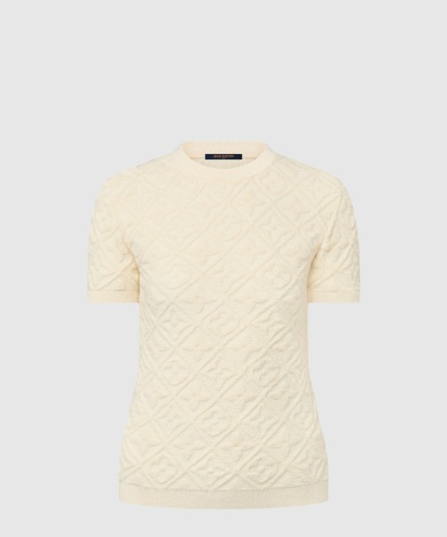 [LOUIS VUITTON-루이비통]모노그램 타월링 니트 탑 1AFTW9