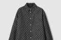 [GUCCI-구찌]리버서블 울 및 GG 데님 셔츠 ‎766142
