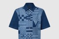 [LOUIS VUITTON-루이비통]프린티드 쇼트 슬리브드 데님 셔츠 1AFVQH