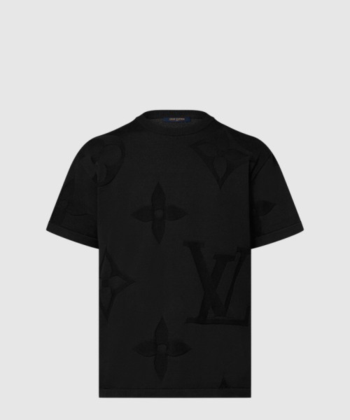 [LOUIS VUITTON-루이비통]모노그램 쇼트 슬리브드 코튼 크루넥 1AFYEZ