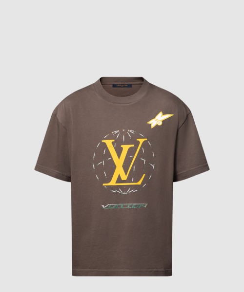 [LOUIS VUITTON-루이비통]워시드 엠벨리시드 코튼 티셔츠 1AHCL5