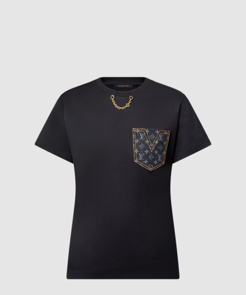 [LOUIS VUITTON-루이비통]모노그램 포켓 티셔츠 1AGT03
