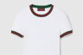 [GUCCI-구찌]웹(Web) 코튼 리브 티셔츠 828882