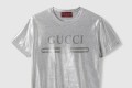 [GUCCI-구찌]프린트 라미네이트 코튼 티셔츠 805285