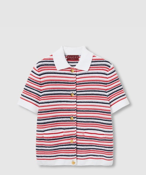 [GUCCI-구찌]파인 울 폴로 탑 ‎818611