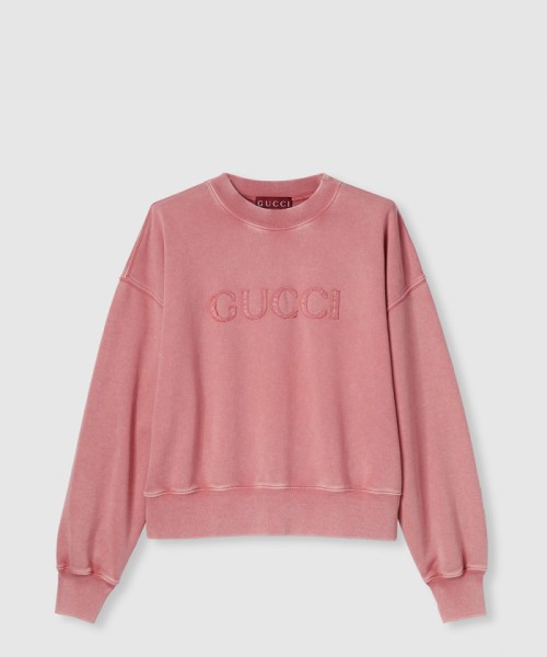 [GUCCI-구찌]자수 코튼 저지 스웨트셔츠 789582
