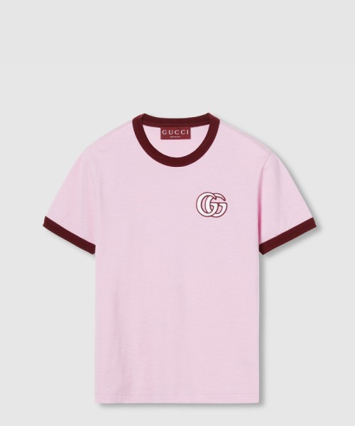 [GUCCI-구찌]자수 코튼 저지 티셔츠 ‎818787